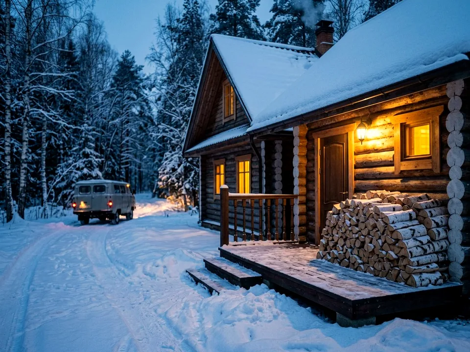 Круговая поленница holzhausen, Нея, переулок Дачная, 37